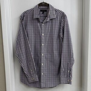 Banana Republic Men's Plaid Shirt Purple